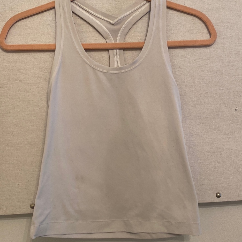 Lululemon white athletic tank top